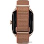 Умные часы Amazfit GTS 4 (золотистый, с коричневым нейлоновым ремешком)