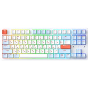 Клавиатура Dareu A87X (Dareu Blue Sky V3, белый/синий)