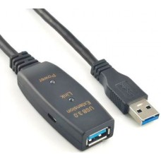 Удлинитель KS-IS KS-776-20 USB Type-A (20 м, черный)