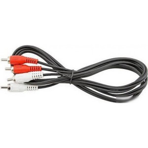 Кабель VCOM VAV7158-1.5M RCA - RCA (1.5 м, черный)