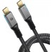 Кабель VCOM CU541M-1.2M USB4 - USB4 (1.2 м, черный)
