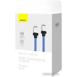 Кабель Baseus CoolPlay Series USB Type-C - Lightning (2 м, голубой) Кабель Baseus CoolPlay Series USB Type-C - Lightning (2 м, голубой)
