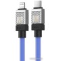 Кабель Baseus CoolPlay Series USB Type-C - Lightning (2 м, голубой) Кабель Baseus CoolPlay Series USB Type-C - Lightning (2 м, голубой)