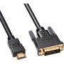 Кабель Buro HDMI-19M-DVI-D-5M Кабель Buro HDMI-19M-DVI-D-5M