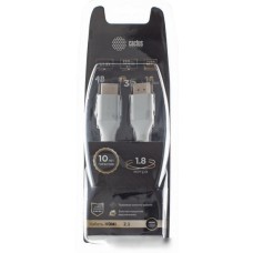 Кабель CACTUS HDMI - HDMI CS-HDMI.2.1-1.8 (1.8 м, серебристый)