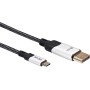 Кабель VCOM CU422MCV-1.8M USB Type-C - DisplayPort (1.8 м, черный/серый) Кабель VCOM CU422MCV-1.8M USB Type-C - DisplayPort (1.8 м, черный/серый)
