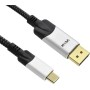 Кабель VCOM CU422MCV-1.8M USB Type-C - DisplayPort (1.8 м, черный/серый) Кабель VCOM CU422MCV-1.8M USB Type-C - DisplayPort (1.8 м, черный/серый)
