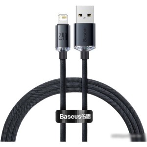 Кабель Baseus CAJY000101 USB Type-A - Lightning (2 м, черный) Кабель Baseus CAJY000101 USB Type-A - Lightning (2 м, черный)