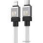 Кабель Baseus CoolPlay Series USB Type-C - Lightning (1 м, белый) Кабель Baseus CoolPlay Series USB Type-C - Lightning (1 м, белый)