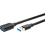 Удлинитель Telecom TUS708-3M USB 3 Type-AM - USB 3 Type-AF (3 м, черный)