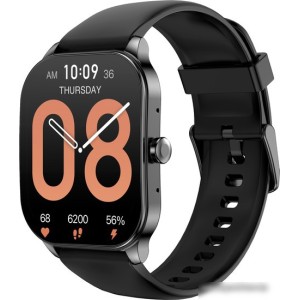 Умные часы Amazfit Pop 3S (черный, с силиконовым ремешком)