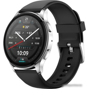 Умные часы Amazfit POP 3R (серебристый, с силиконовым ремешком)