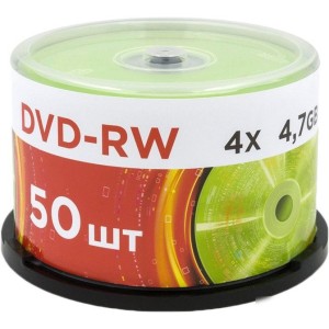 DVD-RW диск Mirex 4.7Gb 4x UL130032A4B (50 шт.) DVD-RW диск Mirex 4.7Gb 4x UL130032A4B (50 шт.)