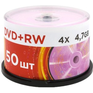 DVD+RW диск Mirex 4.7Gb 4x UL130022A4B (50 шт.) DVD+RW диск Mirex 4.7Gb 4x UL130022A4B (50 шт.)