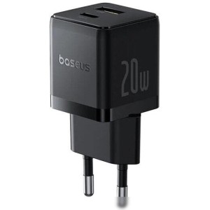 Сетевое зарядное Baseus Palm Fast Charger C+U 20W EU P10111608113-01 (черный)