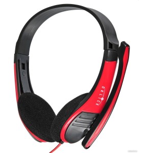 Наушники Oklick HS-M150 (черный/красный) Наушники Oklick HS-M150 (черный/красный)