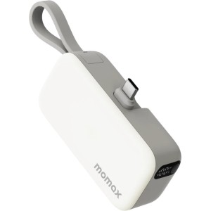 Внешний аккумулятор Momax 1-Power Mini 3-in-1 USB-C IP130 5000mAh (белый)