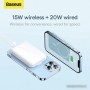 Внешний аккумулятор Baseus Magnetic Mini Wireless Fast Charge Power Bank 10000mAh 20W (черный)