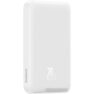 Внешний аккумулятор Baseus Magnetic Mini Wireless Fast Charge Power Bank 20W 5000mAh (белый)
