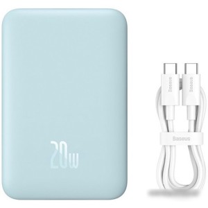 Внешний аккумулятор Baseus Magnetic Mini Wireless Fast Charge Power Bank 10000mAh 20W (голубой)