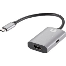 Адаптер VCOM CU452A USB 3.2 Gen2 Type-C - HDMI (nan м, серебристый)