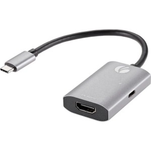 Адаптер VCOM CU452A USB 3.2 Gen2 Type-C - HDMI (nan м, серебристый)