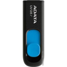 USB Flash A-Data DashDrive UV128 Black/Blue 128GB (AUV128-128G-RBE)