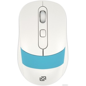 Мышь Oklick 310MW (белый/голубой) Мышь Oklick 310MW (белый/голубой)