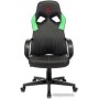 Кресло Бюрократ Zombie Runner (черный/зеленый)