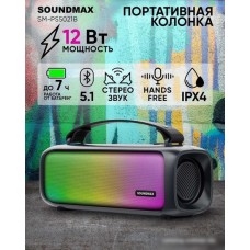 Беспроводная колонка Soundmax SM-PS5021B (черный)