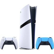 Игровая приставка Sony PlayStation 5 Pro (2 геймпада, белый/звездный синий)