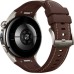 Умные часы Huawei Watch 5 46 мм (титановый, с коричневым силиконовым ремешком, международная версия) + наушники Huawei FreeBuds 6i по акции