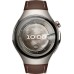 Умные часы Huawei Watch 5 46 мм (титановый, с коричневым силиконовым ремешком, международная версия) + наушники Huawei FreeBuds 6i по акции