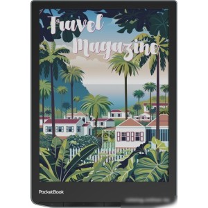 Электронная книга PocketBook 743K3 InkPad Color 3 (черный/серебристый) + обложка PocketBook Cover Flip