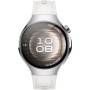 Умные часы Huawei Watch 5 42 мм (серебристый, с белым силиконовым ремешком, международная версия)