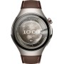Умные часы Huawei Watch 5 46 мм (титановый, с коричневым силиконовым ремешком, международная версия)