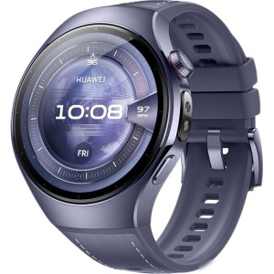 Умные часы Huawei Watch 5 46 мм (фиолетовый, с фиолетовым силиконовым ремешком, международная версия)