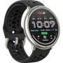 Умные часы Amazfit Active 2 (серебристый, с черным силиконовым ремешком)