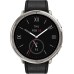 Умные часы Amazfit Active 2 Premium (серебристый, с черным кожаным ремешком)