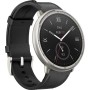 Умные часы Amazfit Active 2 Premium (серебристый, с черным кожаным ремешком)