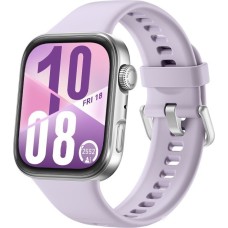Умные часы Huawei Watch FIT 4 (серебристый, с сиреневым силиконовым ремешком, международная версия)
