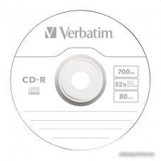 CD-R диск Verbatim 700Mb DL Extra Protection 52x CakeBox 100 шт. 43411
