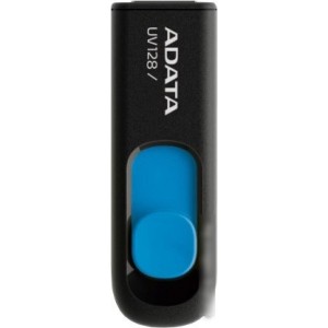 USB Flash A-Data DashDrive UV128 Black/Blue 32GB (AUV128-32G-RBE)