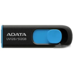 USB Flash ADATA DashDrive UV128 512GB (черный/синий)