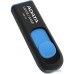 USB Flash A-Data DashDrive UV128 Black/Blue 64GB (AUV128-64G-RBE)