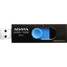 USB Flash ADATA UV320 32GB (черный/голубой)