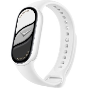 Фитнес-браслет Xiaomi Smart Band 10 M2459B1 (белая керамика, с белым силиконовым ремешком, международная версия)