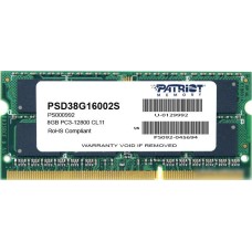 Оперативная память Patriot Signature 8GB DDR3 SO-DIMM PC3-12800 (PSD38G16002S)