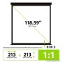 Проекционный экран CACTUS Wallscreen 213x213 CS-PSW-213X213-BK