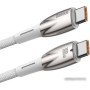 Кабель Baseus Glimmer Series Fast Charging Data Cable USB Type-C - Type-C 100W CADH000802 (2 м, белый) Кабель Baseus Glimmer Series Fast Charging Data Cable USB Type-C - Type-C 100W CADH000802 (2 м, белый)
